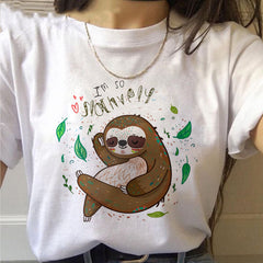 Sloth Kawaii Women's T-shirt - Cute and Creative Street Style