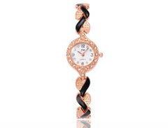 Leaf Bracelet Quartz Wrist Watch - Trendy Multi-Color Optional 21CM Buckle Length 0.9cm Bandwidth 2.1CM Dial Diameter 0.5CM Thickness 33G Weight