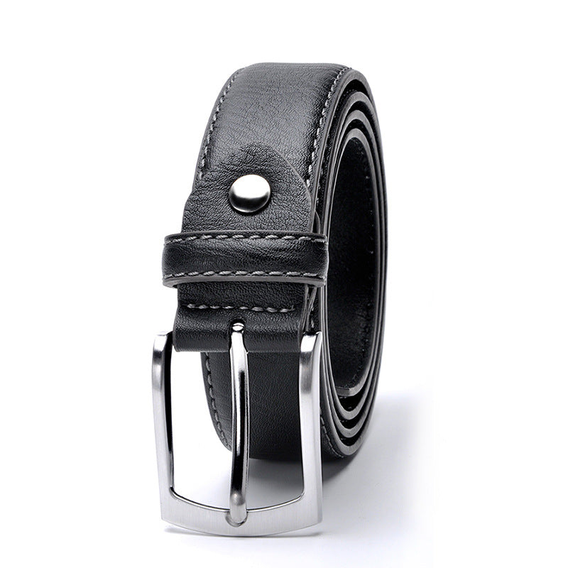 Men's Pin Buckle Leather Leisure Belt - Farefe