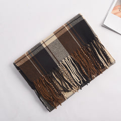 Fashion Plaid Scarf for Women | Winter Warm Thickened Long Scarf