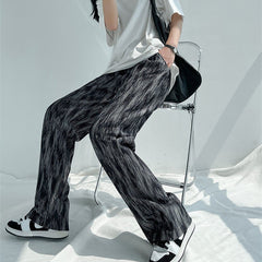 Stylish and Comfortable Tie Dye Black Maternity Pants for Casual Wear