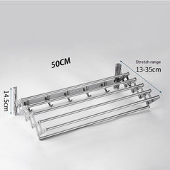 Stainless Steel Shelf Bathroom Storage Towel Rack - No Installation Needed