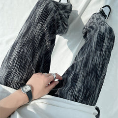 Stylish and Comfortable Tie Dye Black Maternity Pants for Casual Wear