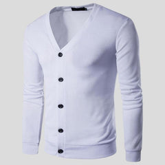 Fashion Simple Men's Sweater Jacket - Casual and Stylish Outerwear