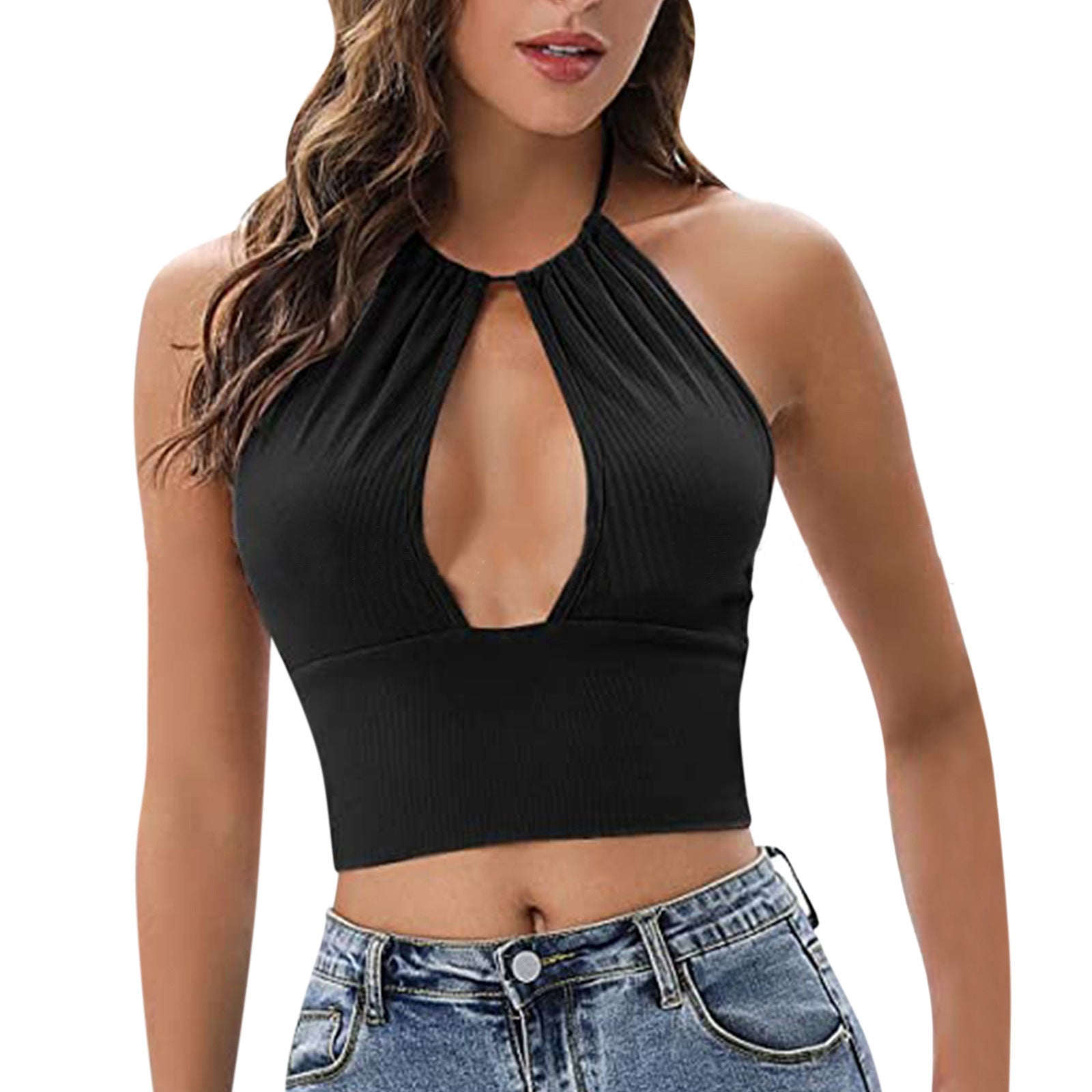 Summer Sexy Hollow Camisole Halter Vest for Women - Farefe