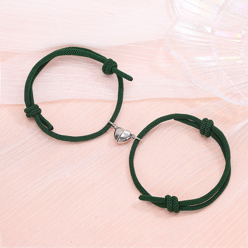 Attract Love with These Alloy Magnetic Couple Bracelets - Farefe