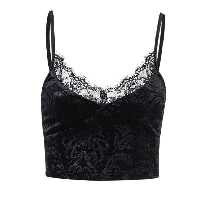 Gothic Ladies Lace Camisole Tank Top