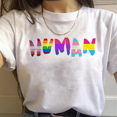 Women's Gay Pride Rainbow Short Sleeve T-shirt - Farefe