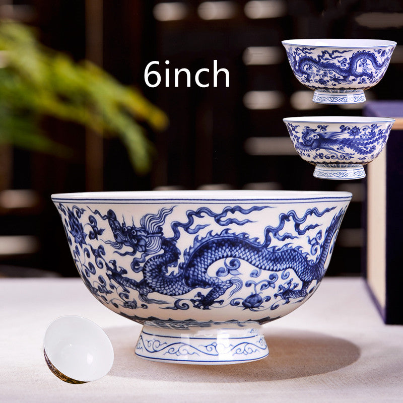 Household Noodle Bowls Ceramic Bone China For Eating - Farefe