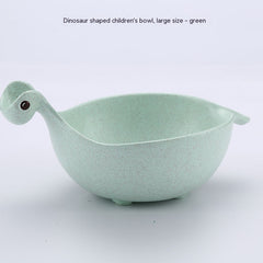 Cute Dinosaur Wheat Straw Bowls for Kids - Eco-friendly, Lightweight, and Non-slip