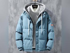 Fashion Hooded Jacket Men Winter Windproof Coat