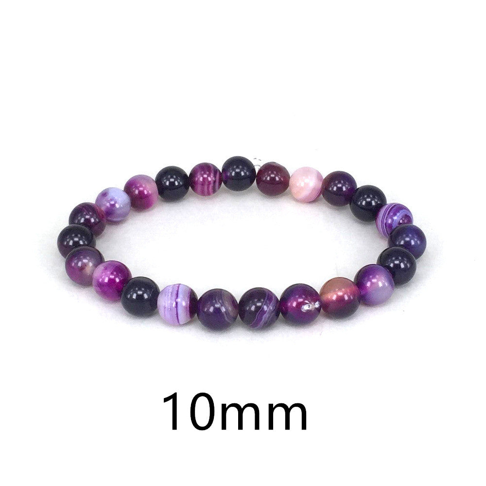 Stunning Natural Purple Stone Bracelet for Women - Embrace Ethereal Beauty