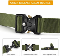 Military Tactical Belt - Heavy Duty Security Working Utility Nylon Army Waistband