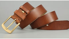 Handmade Casual Trend Men's Belts Cowhide - Farefe