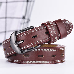 Two-line Unisex Hollow Out All-match Thin Trousers Belts