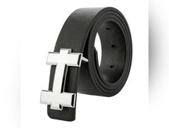 Luxury Designer H Brand Designer Belts Men High Quality PU Leather Women Belt Buckle Strap for Jeans Black 110cm