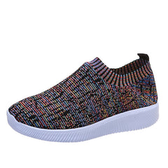 Stripe Knit Sock Shoes - Stylish and Comfortable Sneakers for Running and Walking - Farefe