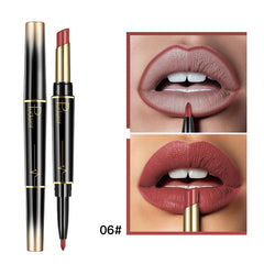 Matte Double-headed Lipstick Lip Liner Lip Lacquer - Waterproof, Durable, Easy to Color