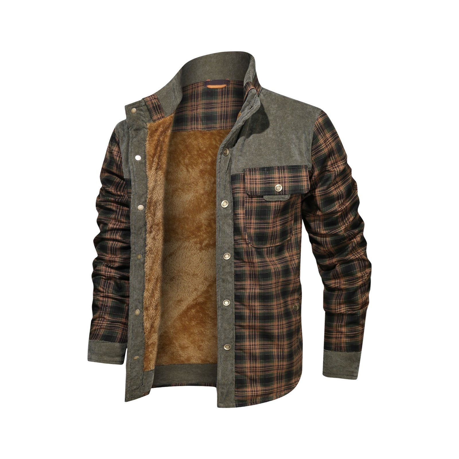 Thick Fleece Army Jacket for Men - Autumn Winter Coat - Farefe